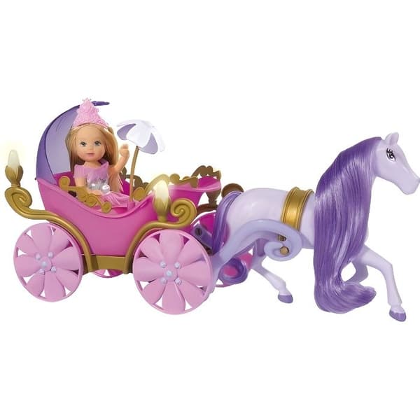Tillbehör - Smoby S.A. - Prinsessan Evi och hennes magiska vagn - Docka och minidocka