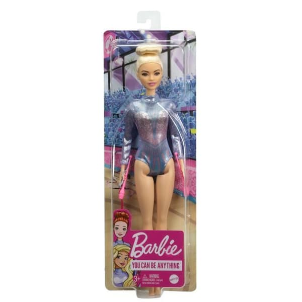 Barbie - Barbiegymnast (blond) - Modedocka - Från 3 år GTN65