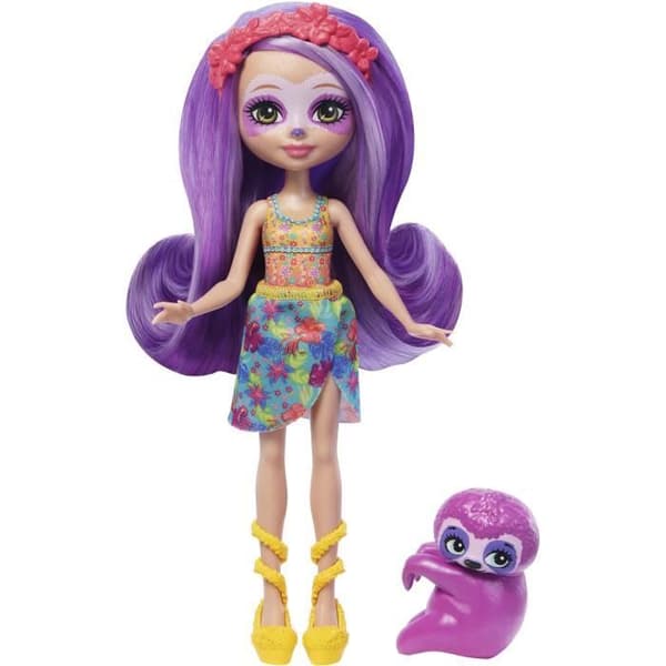 Enchantimals Sunshine Beach-Sabindra sengångare och dockfigur HRX82