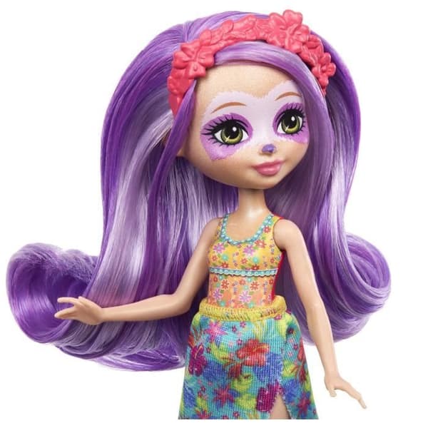 Enchantimals Sunshine Beach-Sabindra sengångare och dockfigur HRX82