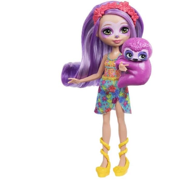 Enchantimals Sunshine Beach-Sabindra sengångare och dockfigur HRX82