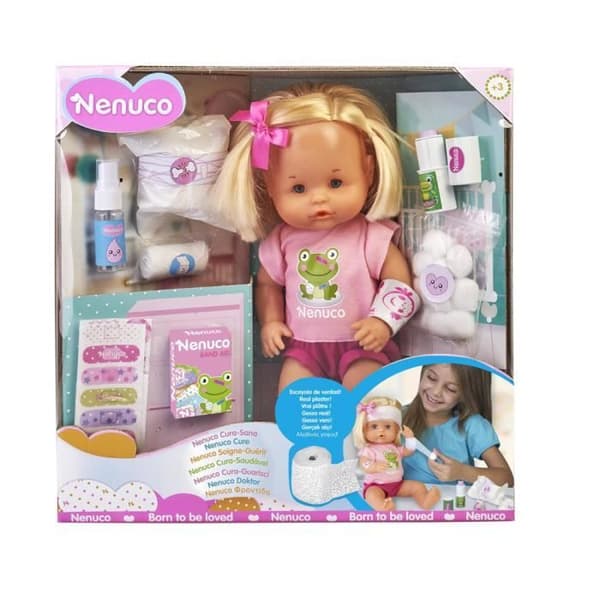 Nenuco Heals & Heals Doll - GPTOYS - Storlek 35cm - Kompletta vårdtillbehör