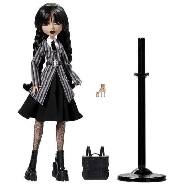 Monster High-Märker Addams i Uniform-Pop?e med Lilla Dingen - Monster High - HXJ04