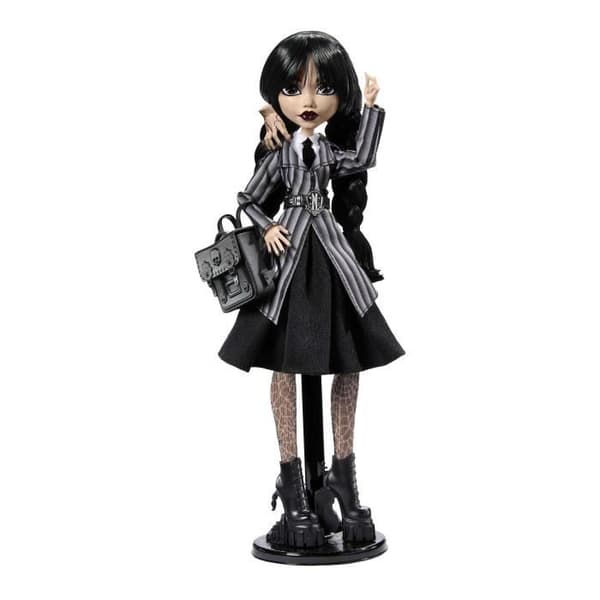 Monster High-Märker Addams i Uniform-Pop?e med Lilla Dingen - Monster High - HXJ04