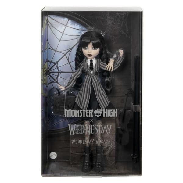 Monster High-Märker Addams i Uniform-Pop?e med Lilla Dingen - Monster High - HXJ04