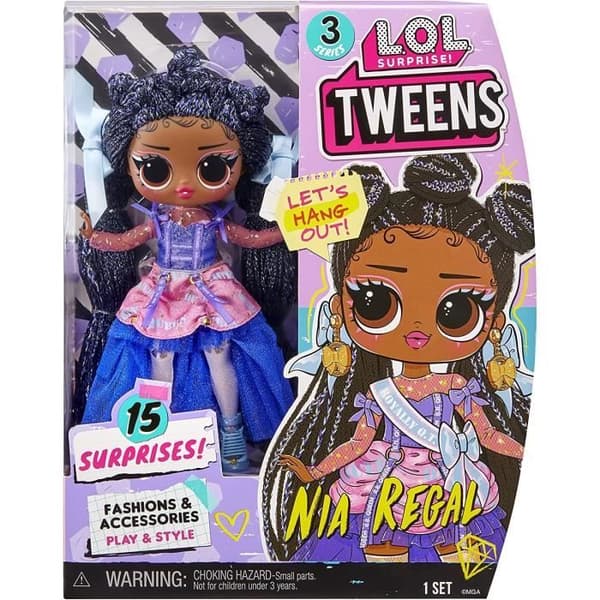 L.O.L. Modedocka Surprise - Tweens Series 3 - Nia Regal - 17cm - Blå