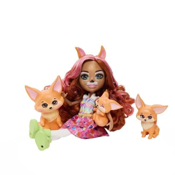 Enchantimals - City Beast Dolls från Finch Fennec Fox-familjen - Mini Doll - ENCHANTIMALS - HNT60 - ENCHANTIMALS DOLL