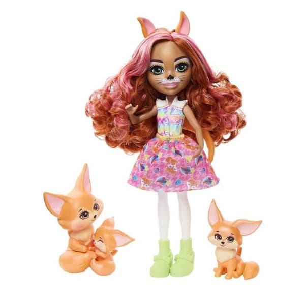 Enchantimals - City Beast Dolls från Finch Fennec Fox-familjen - Mini Doll - ENCHANTIMALS - HNT60 - ENCHANTIMALS DOLL