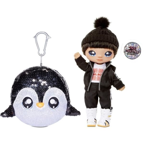 N/A! N/A! N/A! Överraskning - 19 cm Fashion Doll and Sparkling Pompom Bag - Andre Avalanche
