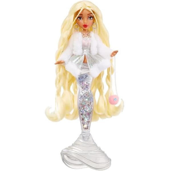Mermaze Mermaidz - Gwen - 34cm Mermaid Fashion Doll - Färgförändring i vatten - Vintervågor