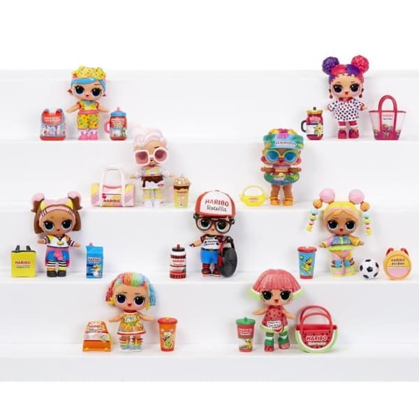 LOL. Surprise Loves Mini Sweets X HARIBO - Minidockor 7,5 cm - Godistema - 7 överraskningar - Från 3 år