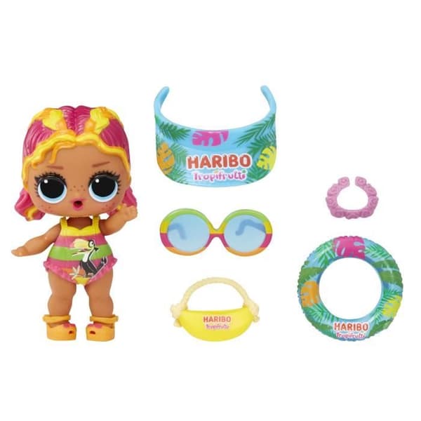 LOL. Surprise Loves Mini Sweets X HARIBO - Minidockor 7,5 cm - Godistema - 7 överraskningar - Från 3 år