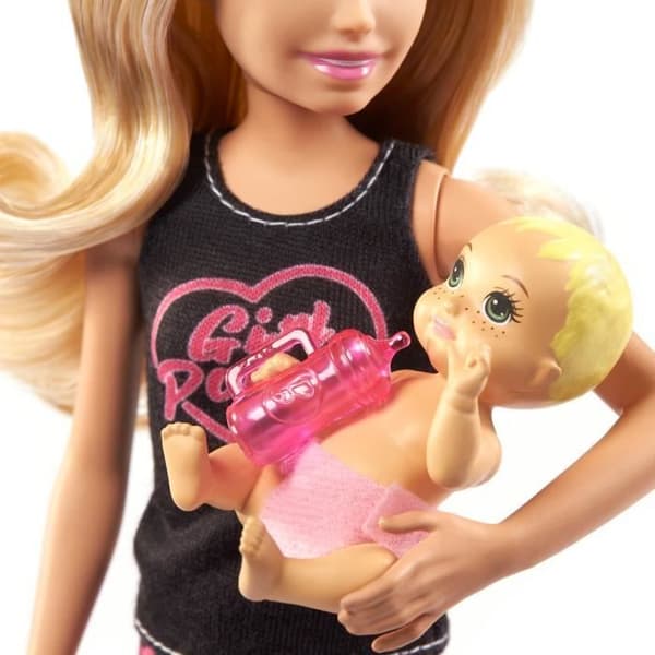 BARBIE Skipper's Friend and Baby (Blond)