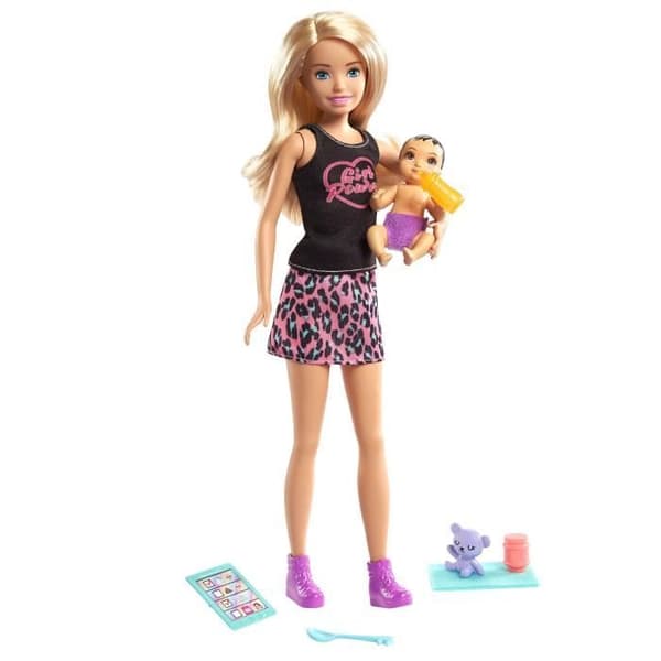 BARBIE Skipper's Friend and Baby (Blond)