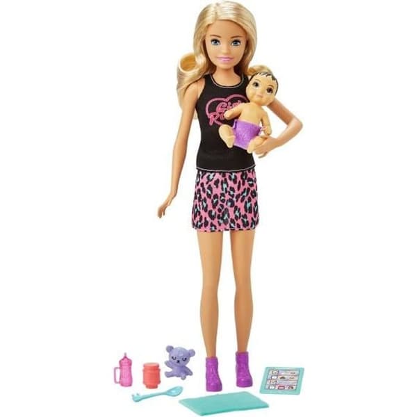 BARBIE Skipper's Friend and Baby (Blond)
