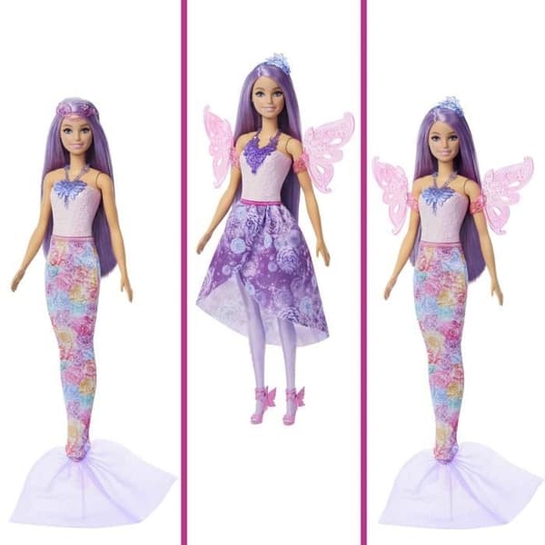 Barbie-Docka Barbie Fantasi Féerique-Kit Med Tillbehör - 3 år+- JCP74