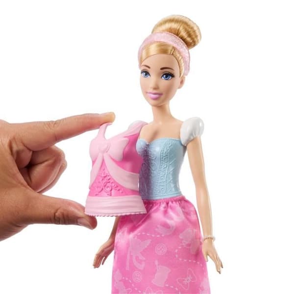 Disney-prinsessor - Docka Askungen och kläder-set med tillbehör - 3 år+- JCR95