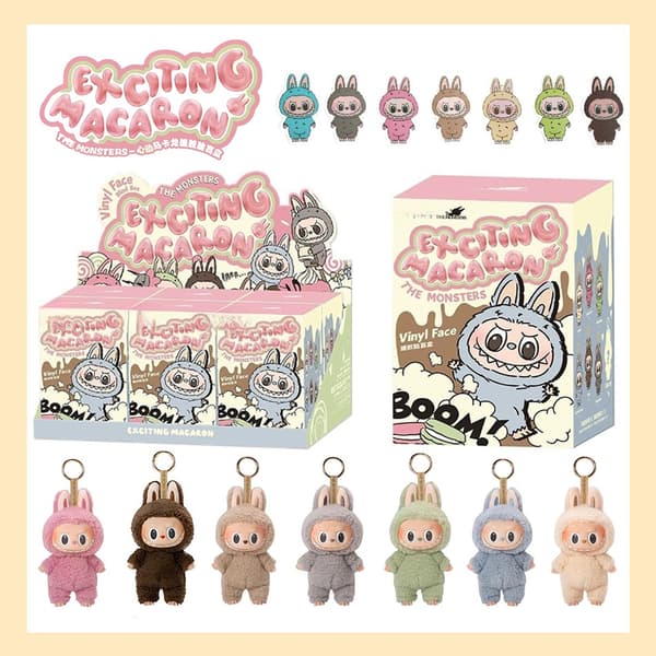 POP MART Labubu Monsters Macaron Vinyl Face 17cm Blind Box