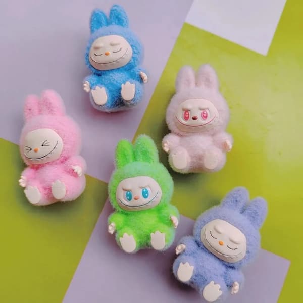 Nytt 10st Mini Labubu Sittställning Action Figur Söt Labubu Dockor Set Modellkollektion Dekor Dekorationer Tillbehör Barnpresenter