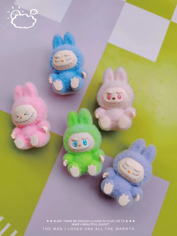 Nytt 10st Mini Labubu Sittställning Action Figur Söt Labubu Dockor Set Modellkollektion Dekor Dekorationer Tillbehör Barnpresenter