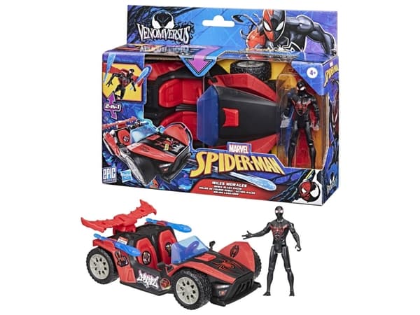 Spider-Man Morales Speed Racer & Figure 10 cm