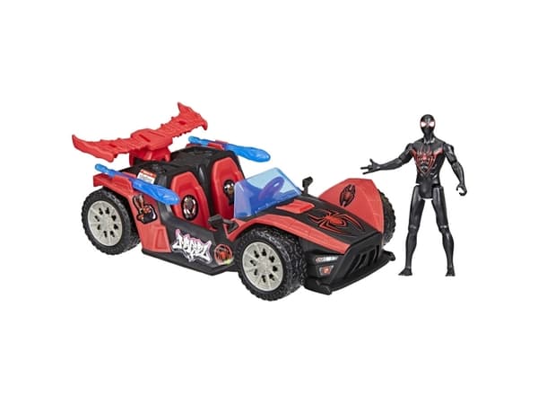 Spider-Man Morales Speed Racer & Figure 10 cm