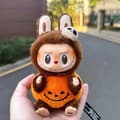 Pikkukuva 5 / 11: Labubu Pumpkin Monster Halloween Carnival Söpö sarjakuva vinyylinukke työpöydän koristelu lelu lahjahahmot koristeellinen syntymäpäivälahja