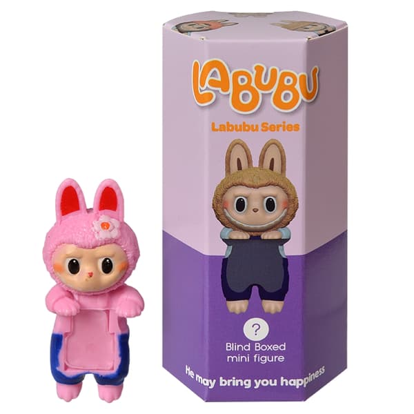 Labubu Angel Series Blind Box Söt Anime Figur Bil Datorskärm Hand Mobil Dekorativ modell Ornament Julleksaker Present
