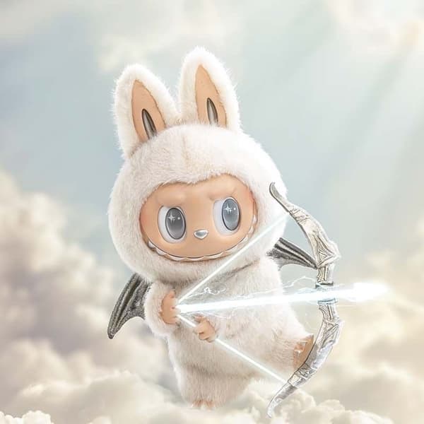 Hot Bubble Mart Series LABUBU Angel Fish Tail Doll High Beauty Vinyl Plysch Doll Present