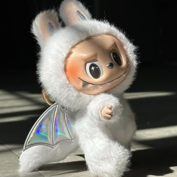 Hot Bubble Mart Series LABUBU Angel Fish Tail Doll High Beauty Vinyl Plysch Doll Present