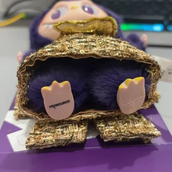 Högkvalitativ Labubu Limited Edition Monster Mysterious Box Fortune Wings Series Docka Trendig leksakshänge present