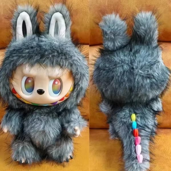 Nytt 40cm The Monster Labubu Series Zimomo Big Angel Creative Doll Vinylhänge Docka Modell Replika Leksaker Födelsedagspresenter