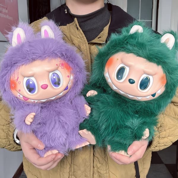 Nytt 40cm The Monster Labubu Series Zimomo Big Angel Creative Doll Vinylhänge Docka Modell Replika Leksaker Födelsedagspresenter