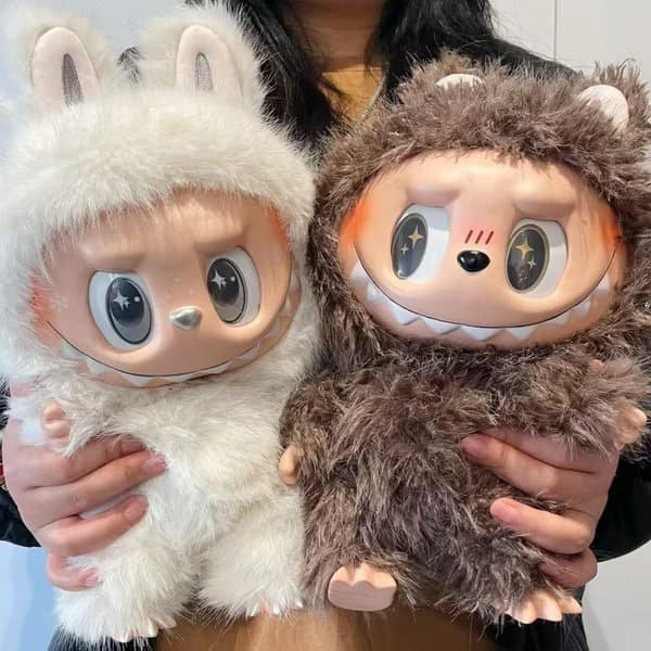 Nytt 40cm The Monster Labubu Series Zimomo Big Angel Creative Doll Vinylhänge Docka Modell Replika Leksaker Födelsedagspresenter