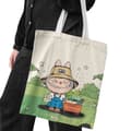 Miniatyrbillede 5 af 11: Lisa Same Labubu Lærredstaske Kvinde Sød tegneserie Shopping Håndtaske Casual Student Skuldertaske The Monsters Crossbody Tasker