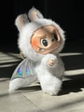 Miniatyrbild 2 av 11: Het hög kvalitet Labubu Angel zimomo themonsters tecknad söt anime actionfigurer skrivbordsdekorationer Julklappar