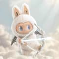 Miniatyrbild 3 av 11: Het hög kvalitet Labubu Angel zimomo themonsters tecknad söt anime actionfigurer skrivbordsdekorationer Julklappar