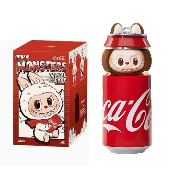 Het hög kvalitet Labubu Angel zimomo themonsters tecknad söt anime actionfigurer skrivbordsdekorationer Julklappar