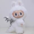 Miniatyrbild 8 av 11: Het hög kvalitet Labubu Angel zimomo themonsters tecknad söt anime actionfigurer skrivbordsdekorationer Julklappar