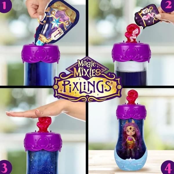 Magic Mixies Galaxy Hair Pixlings Poupée Fiery Firensa