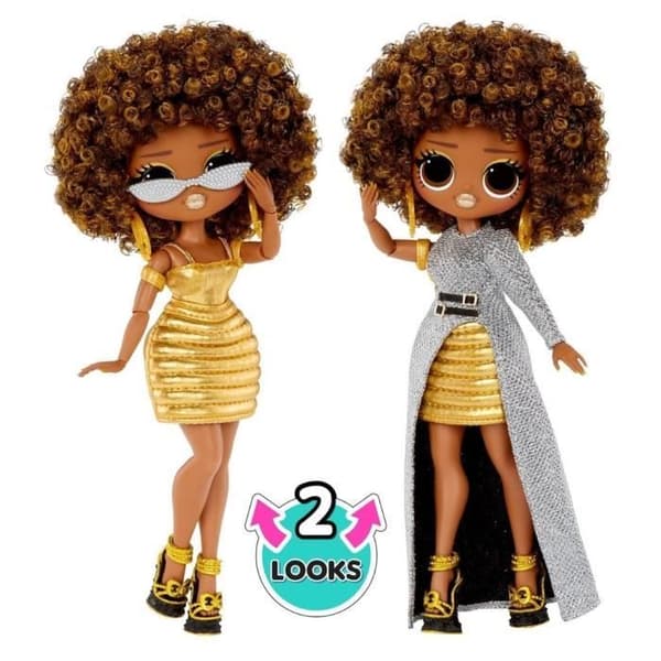 LOL Surprise OMG - 24 cm modedukke - Royal Bee - 2 outfits med kam og tilbehør - Fra 4 år