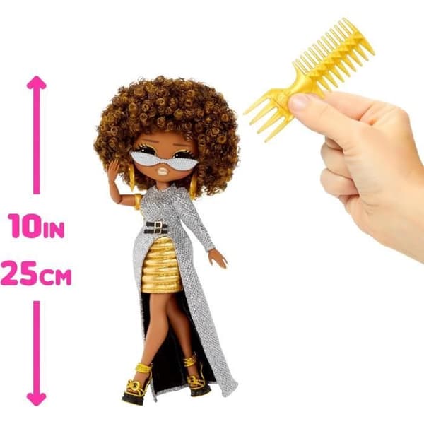 LOL Surprise OMG - 24 cm modedukke - Royal Bee - 2 outfits med kam og tilbehør - Fra 4 år