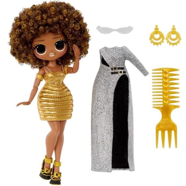LOL Surprise OMG - 24 cm modedukke - Royal Bee - 2 outfits med kam og tilbehør - Fra 4 år