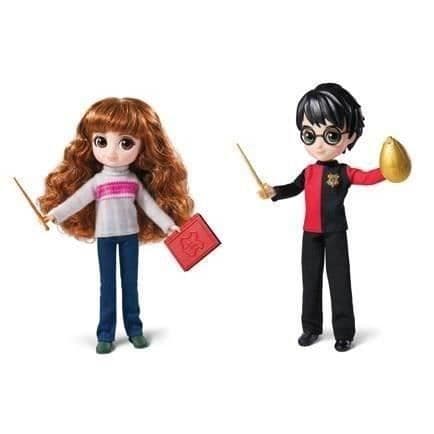 Trollkarlsvärlden - Lyxig docklåda 20 cm HARRY & HERMIONE