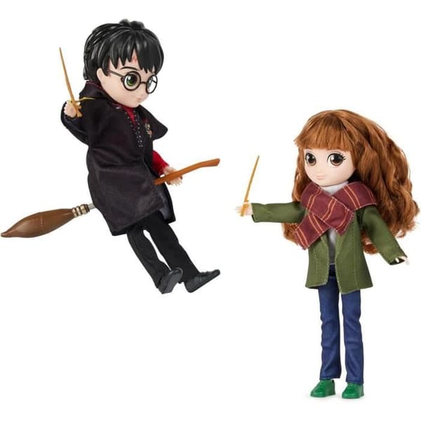 Trollkarlsvärlden - Lyxig docklåda 20 cm HARRY & HERMIONE