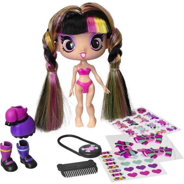 Docka - LANSAY - 55103 - Decora Girlz - Minimodedockor att anpassa - Luna