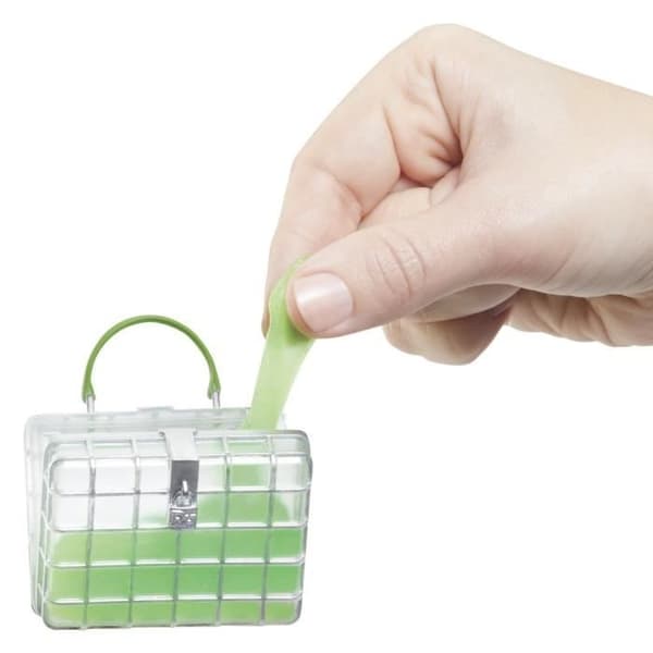Regnbågsfärgad High Fashion-docka med slime-set och husdjur - Jade (Grön) - 28 cm glitterdocka med tennslime-set