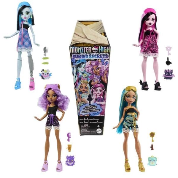 Monster High - Buried Secrets - Kauhistuttava Yökylässä-nukkesetti - Ikä 4+ - HYV64
