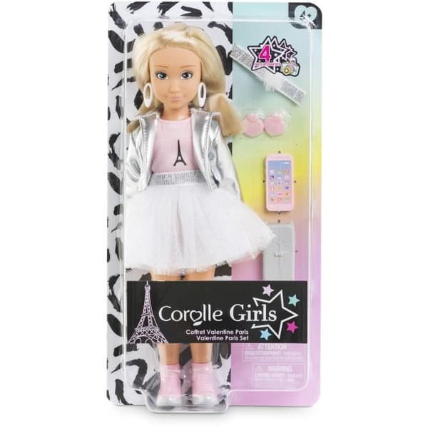 Modedocka - COROLLE - Alla hjärtans dag modevecka Paris - 28 cm - 4 accessoarer - Vaniljdoft - Från 4 år