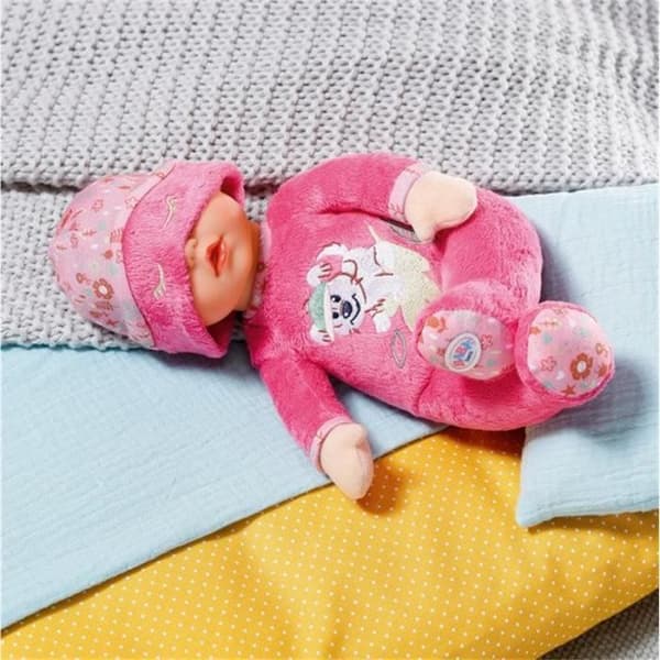 Baby Born - Sleepy - Mjuk docka med inbyggd skallra - Rosa - 30 cm - Från 3 år